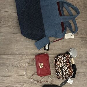 Red Quilted Chain Bag